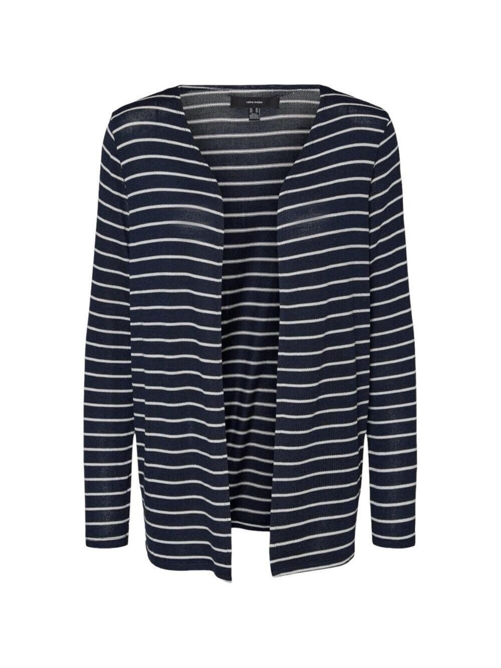 Vero Moda Brianna Striped Open Cardigan Lightweight Knit Sweater Cardigan